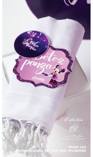 Trusou de botez pentru fetite de inspiratie Disney cu Minnie Mouse, Lily  3